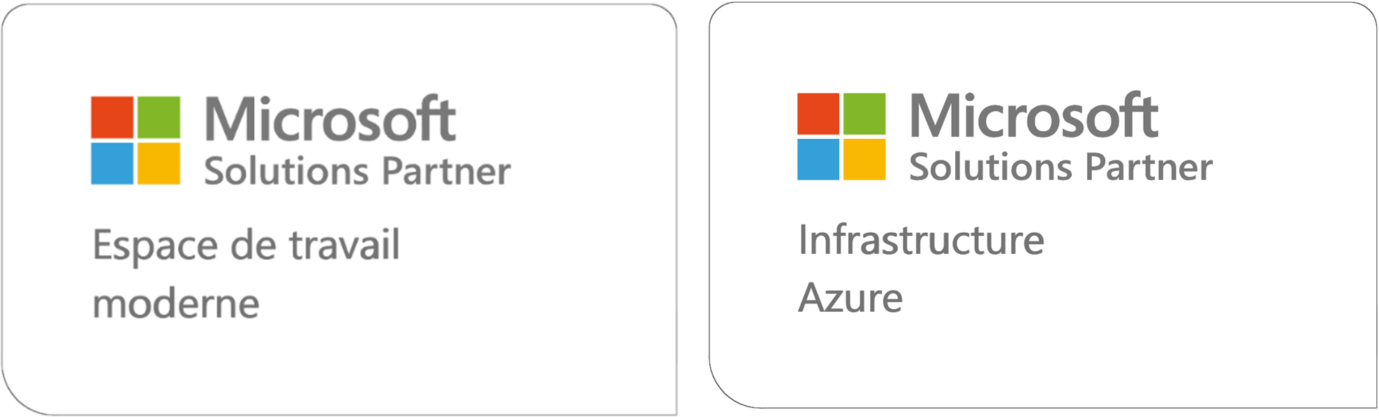 Logo certification Microsoft Espace de travail Moderne & Infrastructure Azure